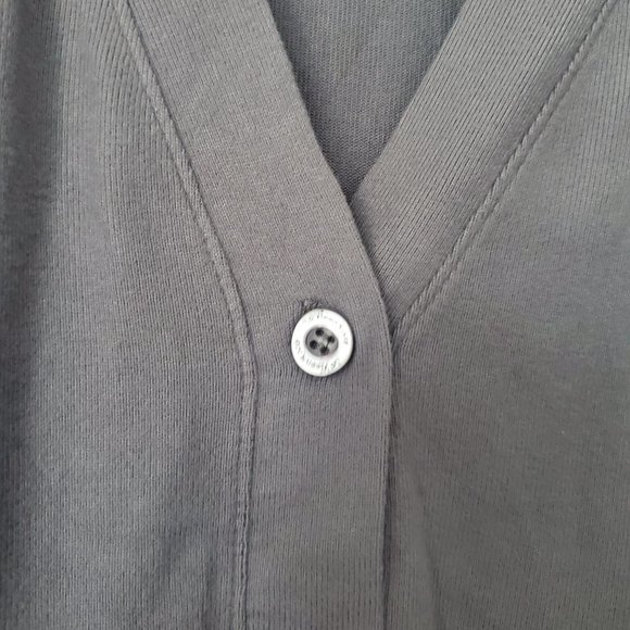 LA VIE EN ROSE Soft Knit Boyfriend Cardigan V Neck Sustainable Cozy Loungewear - Picture 3 of 8